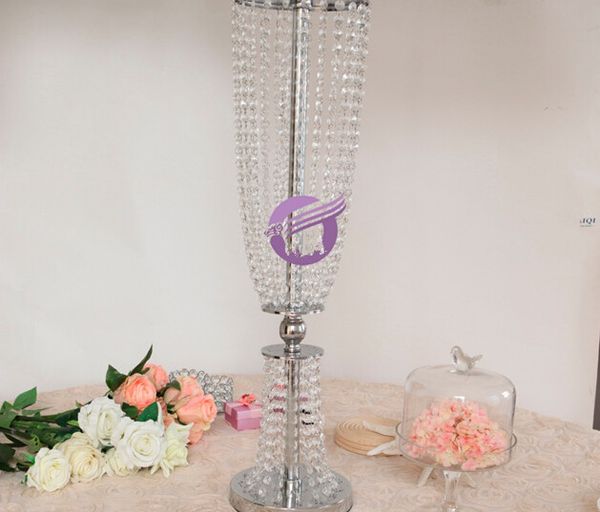 Centros de mesa de araña superiores para bodas candelabros de cristal de boda de pie centros de mesa de boda para mesas