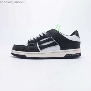 Top Chunky Shoe Little Sneaker Low Skel White Mens Edition Chaussures Designer Bone Amiiri Black Panda Qualité Haute 2023 Nouveau Casual Board Wab2