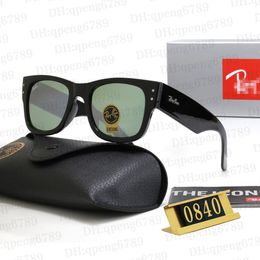 Top klassieke wayfarer zonnebril Staat Mega Wayfarer -bril Designer Polariseerde bril UV400 Lenzen unisex 407