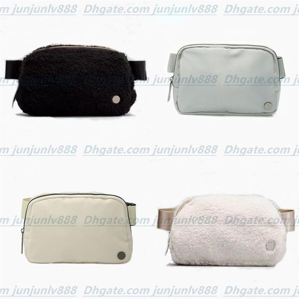 Top Classic-Belt Sac Fanny Pack Designer Classic Bum Cogle Yoga Bag Bumbag Nylon Wool Cosp avec Soft Nap Womens Men épaule Cross289E