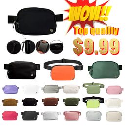 Sacs de ceinture classiques de qualité supérieure Yoga Fanny Pack partout Designer Lulul Sac de poitrine Lu Bumbag Nylon Teddy Laine Femmes Hommes Taille Sac à bandoulière Sacs à bandoulière Sac à main