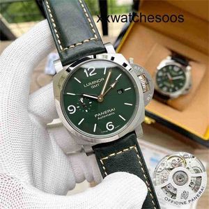 Top Clone Men Sport Watch Panerais Luminor Automatische bewegingsbeweging Sapphire Mirror Grootte Geïmporteerde Watchband FJWM