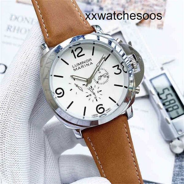 Top Clone Men Sports Regarder Panerais Luminor Mouvement automatique Men Hommes Watch Calendar Leather Band Machinery