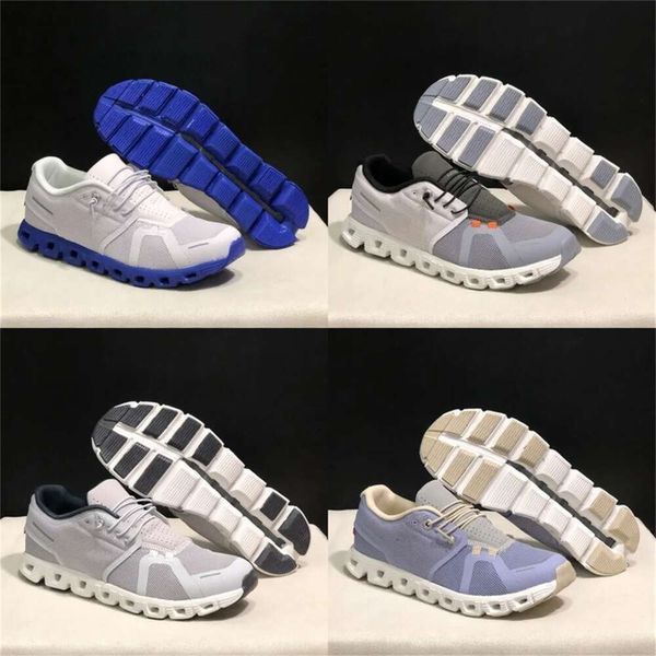 Top Cloud Shoes 5 zapatillas para correr al aire libre, zapatillas de plataforma de diseñador informal, nubes, deportes que absorben los golpes, todo negro, blanco, gris, para mujeres, hombres, entrenamiento, tren de tenis