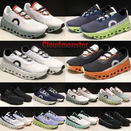 Top CloudMonster Men Femmes Trail Chaussures de course Tricot Inruners Designer Lumos All Black Eclipse Turmec Frost Surf Meadow Green Outdoor Sneakers Taille 36-45