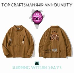 Top Craftsmanship Vestes pour hommes Star Spots Designers Manteau Varsity Co-branding Styliste Storm Ghosts Style militaire Veste de camouflage Vêtements de baseball J1-104909993