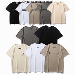 Top Craftsmanship Hommes T-shirts hommes femmes Créateur de mode Ess tshirt Street Casual brouillard Manches courtes FG tees 1977 Coton impression stéréo 4MU4