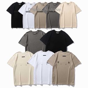 Top Craftsmanship Hommes T-shirts hommes femmes Créateur de mode Ess t-shirt Street Casual brouillard T-shirts à manches courtes 1977 Polos en coton à impression stéréo 2-1 HZS4