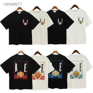 Top Craftsmanship Rhude Camisetas para hombre Diseñador de moda de verano Camisetas Calle Casual Manga corta Estilo de playa Camisetas Camisa Megogh-6 Cxg81413 NL7C