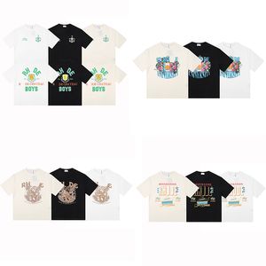 Top artisanat Rhude Mens T-shirts Summer Fashion Designer Tshirts Street Casual Short Beach Style Rhude Tees Cotton Printing 1-1 RHUDE Shirt 01