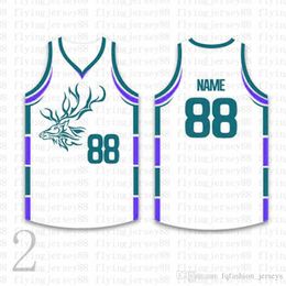 Top Custom Basketball Jerseys Mens bordado Logos Jersey envío gratis barato al por mayor cualquier nombre cualquier número tamaño S-XXL ojd0360