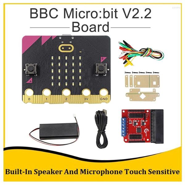 Mejores ofertas BBC Micro:Bit V2.2 Go Kit Altavoz incorporado Micrófono Placa de desarrollo programable sensible al tacto para proyectos de bricolaje