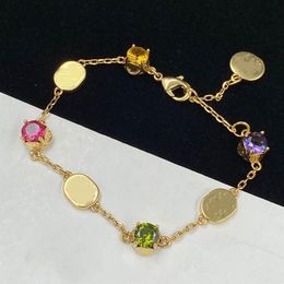 Top Design Bangles Letter Bracelet Crystal Jewel for Woman Gift Sett
