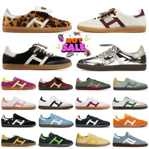 Top Designer 2024 Sports Pays de Galles Bonner Chaussures Leopard Imprimé Flat Casual Shoes Sneakers Silver Metallic Fox Brown Cream White Mens Femmes Dhgate Trainers Locs 36-45