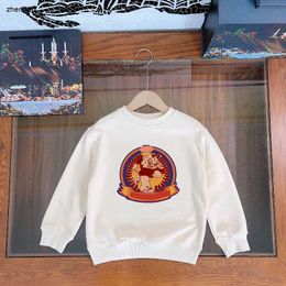 Top Designer Autumn Kids Sweater Animal Badge Pattern Imprimed Sweatshirts for Boy Girl Taille 100-160 cm Fashion Child Pullover Oct05