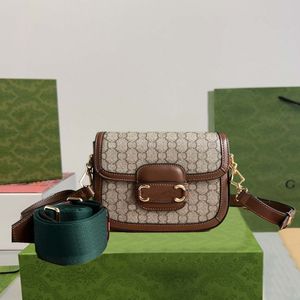 Bolso de hombro de diseñador Horsebit 1955 Bolso de lujo retro clásico Moda para mujer Bolso cruzado Dionysus Bolso clásico Ophidia Bolso de cuero auténtico de gama alta de lujo