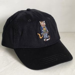 Gorra de béisbol de la serie Bear de diseñador superior, gorra de béisbol para hombres y mujeres, sombrero para el sol bordado con pony, sombrero de marca de moda negro con alfabeto