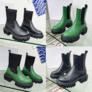 Top Designer Boots Women Sock Boots Print Triple Black Green Paris Luxurys High Sock Boot Fashion Dames Sneakers Booties Maat 35-41