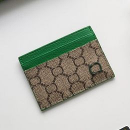 Tarjetero de diseñador superior Cartera de lujo Monedero de moda para mujer Tarjetero pequeño Adornos de cuero y herrajes icónicos El patrón y el logotipo de la marca lo hacen más atractivo