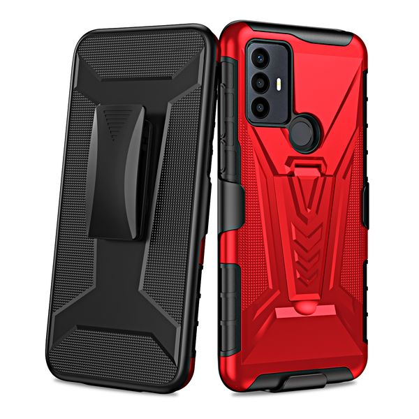 Top de concepteur Case de téléphone portable pour Cricket Splendor Fusion 5G Début TCL 305 306 30Se Holster Belt Mobile Cover