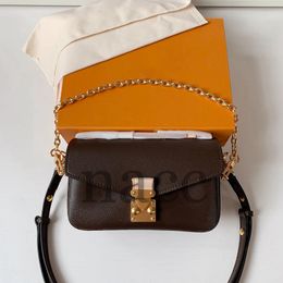 Sac à chaîne Top Designer Sac à main East West Sac de taille pour femme Toile en cuir Metis Pochette Sacs à bandoulière de mode Sac à bandoulière de luxe Nouveau 2023