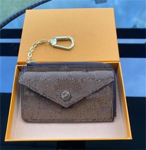 Top designer mode dames mini zippy organizer portemonnee munt tas tas riem charm sleutel zakje pochette accessoires met doos