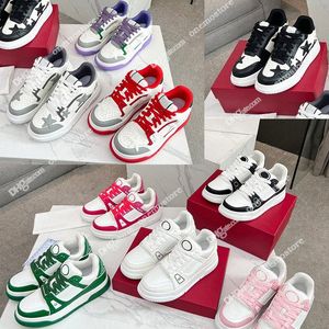 Top Designer Platte Open trainer Sneakers Casual Schoenen sterren Zwart Wit Paars Rood Roze paar schoen voor Heren Dames Luxe Platform h63y #