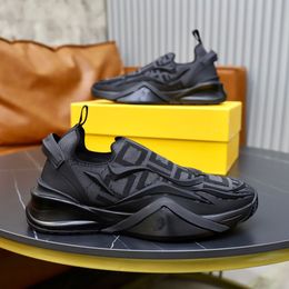 Top Designer Flow Men Sneakers Zapatos Slip On Stretch Mesh TATA TIPE ROD FIESTA Boda de goma Suelle Caminata Eu38-46, con caja