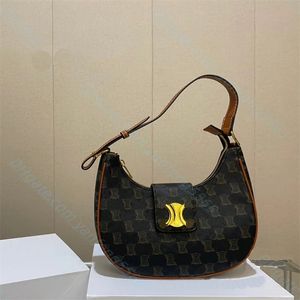 Bolso de hombro de cuero genuino de diseñador superior Bolsos de noche Bolso de axila de luna de moda para mujer Bolso cosmético de alta calidad bolsos de embrague monederos vagabundos billetera al por mayor