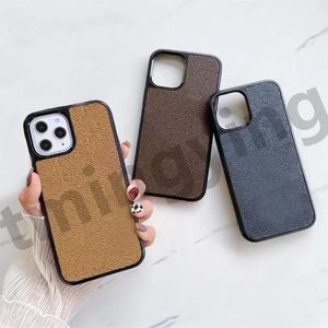 Cajas de teléfono de cuero de diseñador superior para iPhone 15 14 Pro Max Moda Contraportada Samsung Galaxy S23 S22 S21 Ultra Note 20 Funda de protección de carcasa móvil de lujo