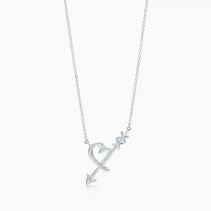 Top designer Luxury T Series Fashion Fashion Women's Pendant Collier Fashion S925 STERLING Silver Letter Heart 18K Gold plaqué Collier bijoux Gift Wholesale