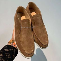 Topontwerper PIANA Paarschoen Lp Loafer Plat Laag Heren Caual Schoffel Zomerwandeling Charm Verfraaid Suede Moccain Lgenuine Leer Caual Plat Heren LP Deigner Plat 776