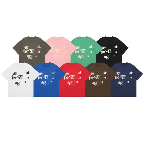 Top Designer Mode populaire High Street Coton Casual T-shirt à manches courtes Lâche Lettre Motif Top Imprimé Hommes et Femmes T-shirts Taille S-XL