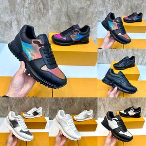 Top designer s'enfuir avec la mode de sneaker pour hommes réfléchissants en cuir multicolore monochromatique plate-forme de sneaker décontractée B22 Chaussures de jogging confortables 123 433