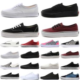 TOP zapatos de diseñador Old Skool Casual monopatín marrón Negro Blanco para hombre moda para mujer Plate-forma al aire libre tamaño plano 36-44