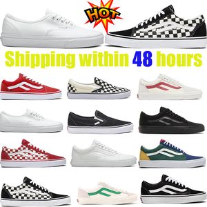 Top Designer Chaussures Old Skool Casual Vas Skateboard Noir Blanc Hommes Femmes Mode Plate-Forme Extérieure Taille Plate 36-44