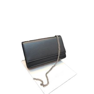 Bolso de hombro de diseñador superior Bolsos de Kate Bolsos de embrague de cadena con caja Monedero de mensajero Bolsos de cuerpo cruzado personalizados de lujo Patrón de cocodrilo de borla de caviar de grano negro