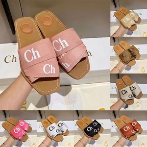 Chloe Woody Slides Designer Sandals Slippers White Black Sandals Famous Designer Women Pink【code ：L】Flat Heels Fashion Woman Sandale Sliders Dhgate