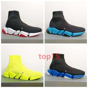 Top Designer Speed Trainer Casual Schoenen Te Koop Lace Up Mode Platte Sokken Laarzen Snelheid 2.0 Heren Dames Runner Sneakers Met Stofzak eur35-45