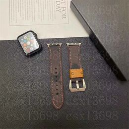 Top Designer Strap Gift Bracelets pour Apple Watch Band 42mm 38mm 40mm 44mm 45mm 49mm iwatch 5 SE 6 7 8 bandes Bracelet en cuir Bracelet de mode Bracelet de montre à rayures