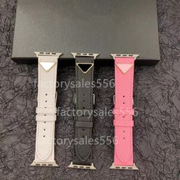 Top designer riemen cadeau -horlogebanden voor Apple Watch Band 45mm 42 mm 38 mm 40 mm 44 mm 49 mm banden strap armband mode p metaal typeplaatje polsband iwatch 8 7 6 5 4 se