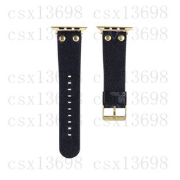 Top Designer Straps Gift Watchbands pour Apple Watch Band 45mm 42 38mm 40mm 44 49mm bandes Bracelet en cuir Bracelet Fashion L Flower Rivet Wristband iwatch 8 7 6 5 4 SE 3 2