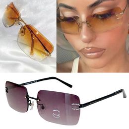 Lunettes de soleil de concepteur supérieur CH4218 Super qualité Small Frame Head Ladies Sexy Sun Glasses Men Cool Style Anti UV400 avec lunettes de lunettes