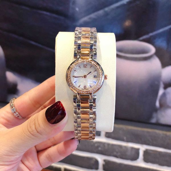 Top designer montre femmes marque de luxe montres diamant cadran montres bracelet en cuir horloge à quartz pour dames de mode robe montre-bracelet en gros