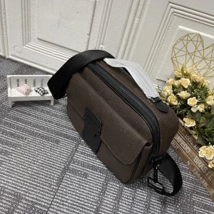 TOP Designer dames schoudertas luxe S Lock handtassen bruine bloemletters Macassar messenger bags Topkwaliteit lederen envelop portemonnees damesmode