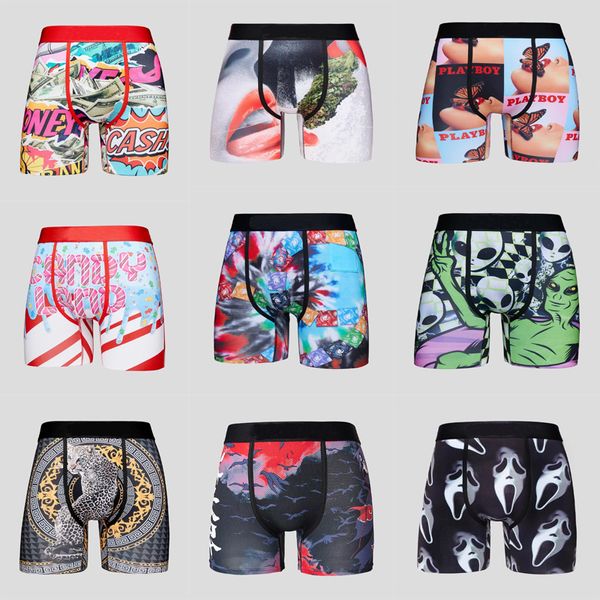 Top Designers Mens Underwear boxer mode nouveaux sous-vêtements chauds pour hommes hip hop Cotton Nouveauté boxers sportwear vêtements plage sunbarth Boxer imprimé géométrique