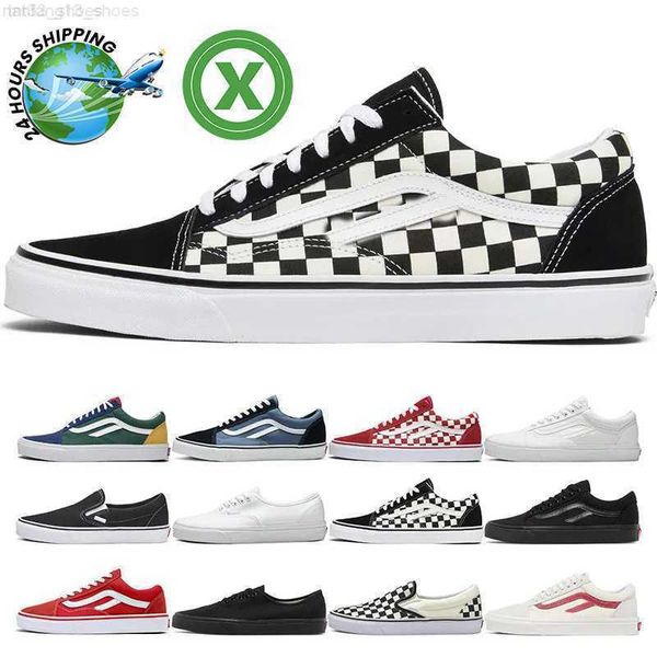 Top Designers Old Skool Doodle Chaussures de skateboard décontractées Noir Blanc Rouge Hommes Femmes Tidal Taille de la mode actuelle 36-44