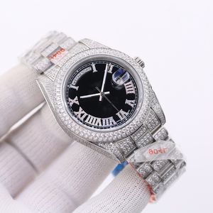 Top Diamond Watch Automatische heren horloges roestvrijstalen riem saffier spiegel waterdicht ontwerp polshorloge cadeau polshorloges voor mannen hoge kwaliteit