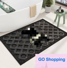 Top diatomée tapis de salle de bain tapis de sol de toilette épissage de bain de toilette tapis de pied imperméable tampon de boue antidérapant pour salle de douche