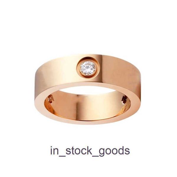 Salles de concepteur haut de gamme pour femmes Carter Ring Super High Version Love Ring Couple Ring Electroplated Rose Look Beauty Gold Chain Original 1: 1 avec un vrai logo